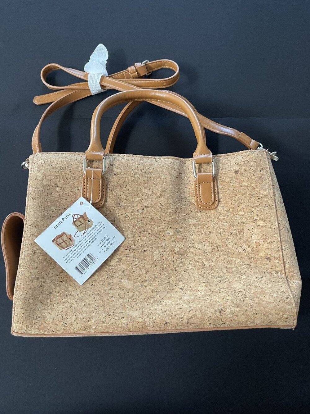 Chris' Stuff Cork Drink Purse - Brand New